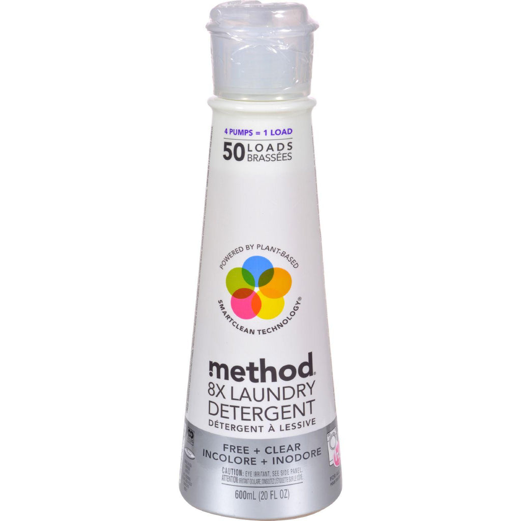 Method Products Fresh And Clean Unscented Detergent - 50 Loads - Case Of 6 - 20 Oz