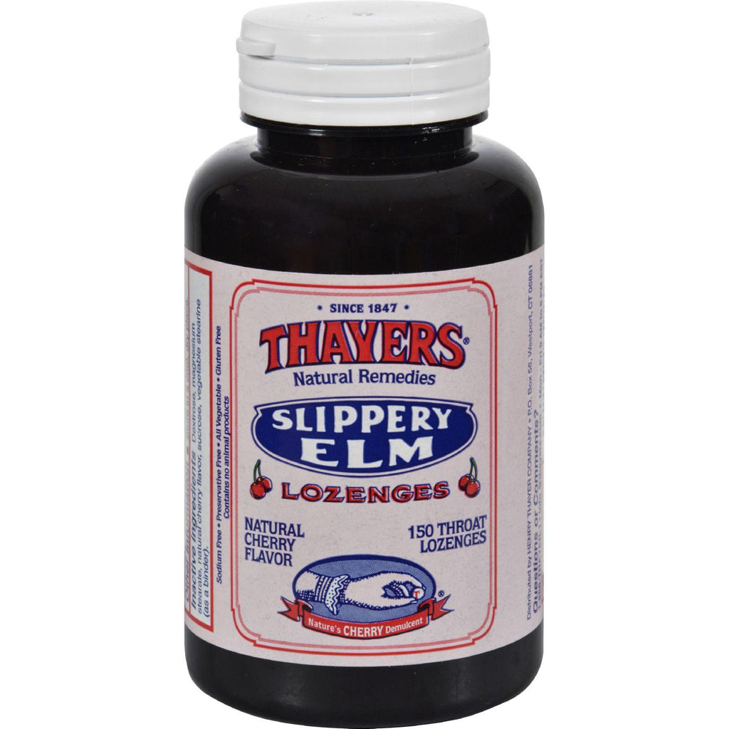 Thayers Slippery Elm Lozenges Cherry - 150 Lozenges