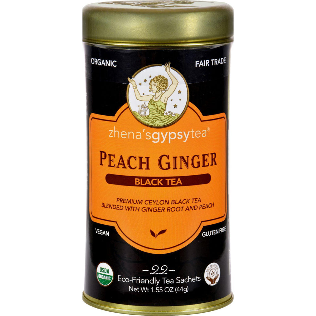 Zhena's Gypsy Tea P Ginger Black Tea - Case Of 6 - 22 Bags