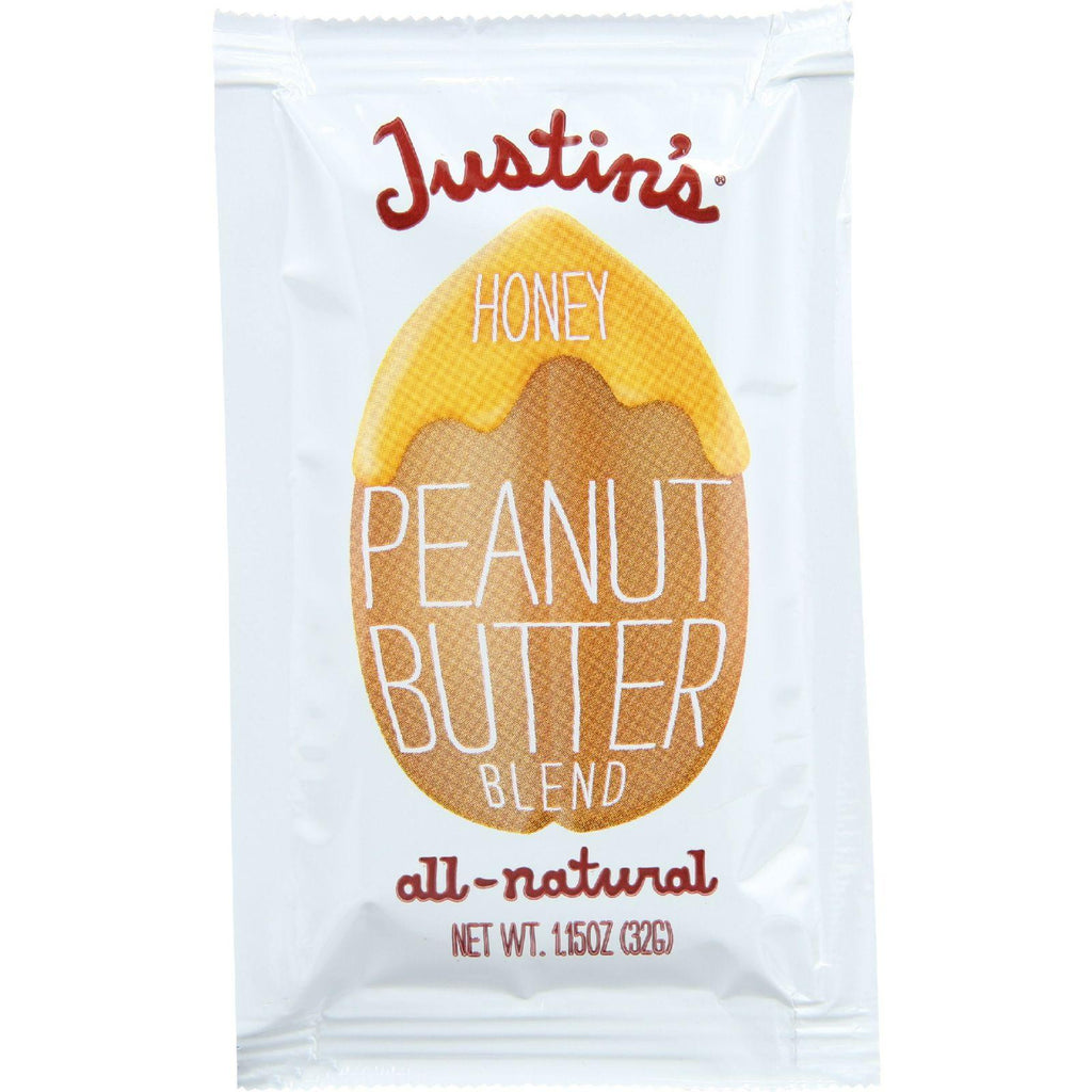 Justins Nut Butter Peanut Butter Blend - Honey - Squeeze Pack - 1.15 Oz - Case Of 60
