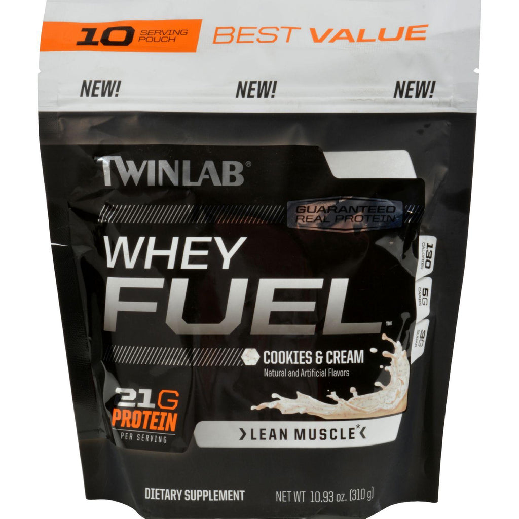Twinlab Whey Fuel - Cookies And Creme - 10 Serving Pouch - 10.93 Oz
