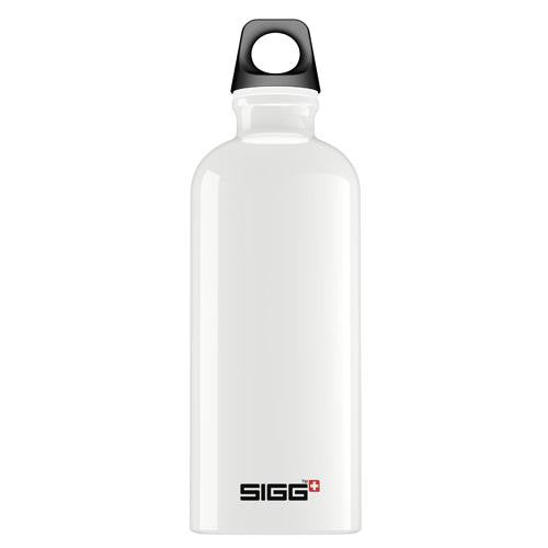 Sigg Water Bottle - Traveller - White - Case Of 6 - .6 Liter