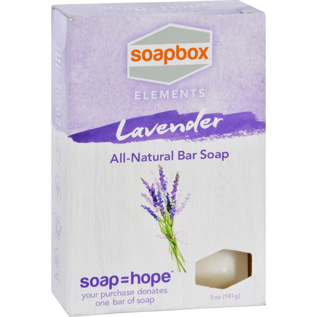 Soapbox Bar Soap - Elements - Relax - Lavender - 5 Oz