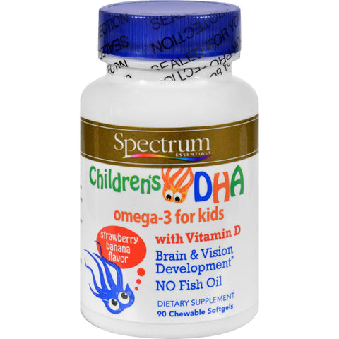 Spectrum Essentials Children's Dha Strawberry Banana - 90 Chewable Softgels