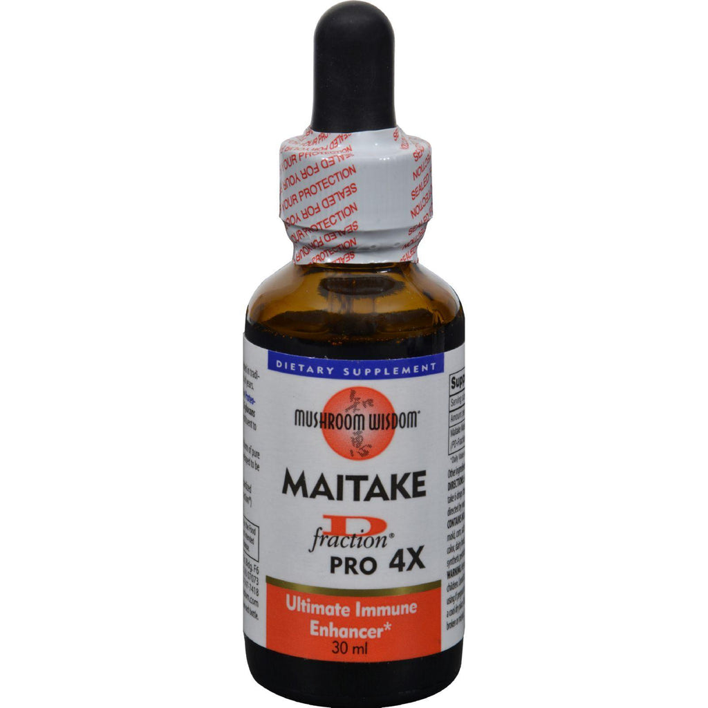 Mushroom Wisdom Maitake D-fraction Pro 4x Liquid - 1 Oz