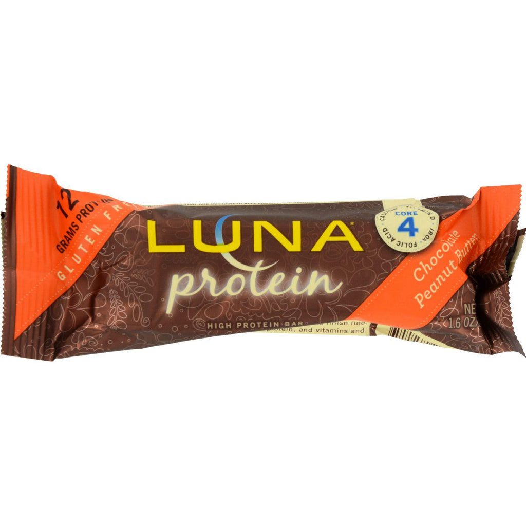 Clif Bar Luna Protein Bar - Chocolate Peanutbutter - Case Of 12 - 1.59 Oz