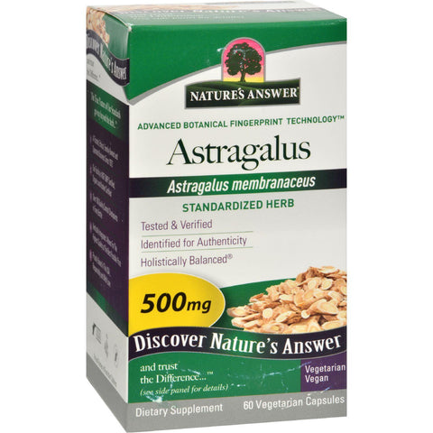 Nature's Answer Astragalus Root Extract - 60 Vegetarian Capsules