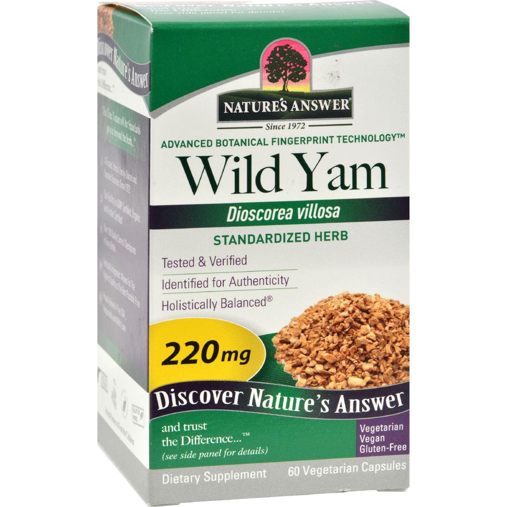 Nature's Answer Wild Yam Root Extract - 60 Vegetarian Capsules