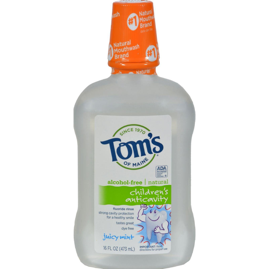 Tom's Of Maine Children's Anticavity Fluoride Rinse Juicy Mint - 16 Fl Oz