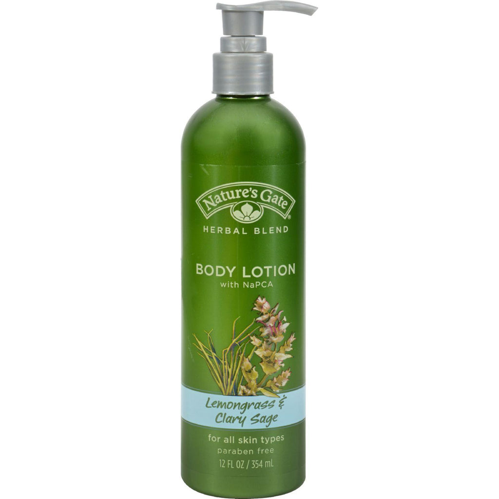 Nature's Gate Lemongrass And Clary Sage Body Lotion - 12 Oz