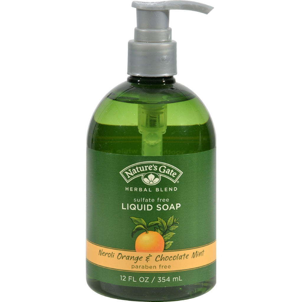 Nature's Gate Organics Liquid Soap Neroli Orange And Chocolate Mint - 12 Fl Oz