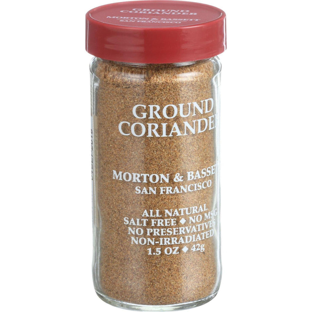 Morton And Bassett Seasoning - Coriander - Ground - 1.5 Oz - Case Of 3