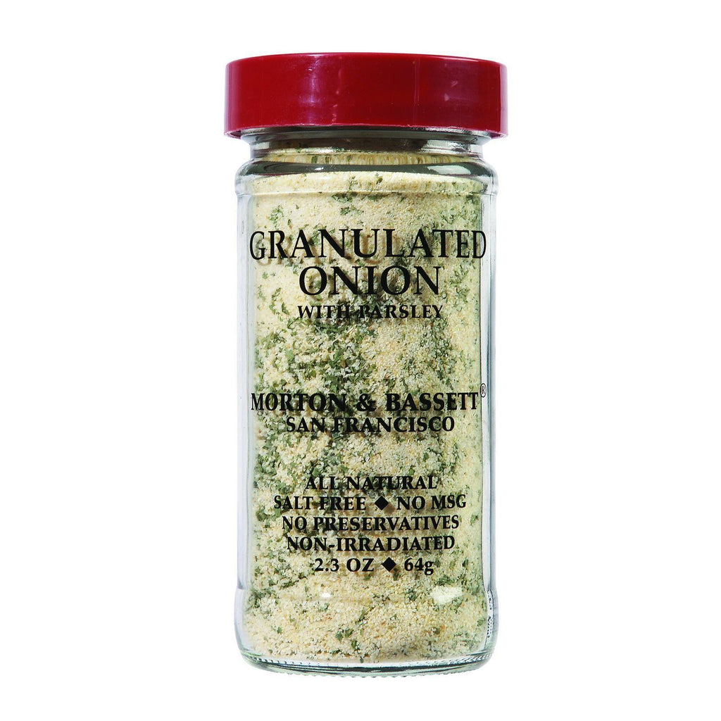 Morton And Bassett Seasoning - Onion With Parsley - Granulated - 2.3 Oz - Case Of 3