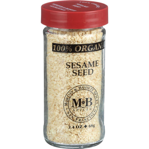 Morton And Bassett 100% Organic Seasoning - Sesame Seed - 2.4 Oz - Case Of 3