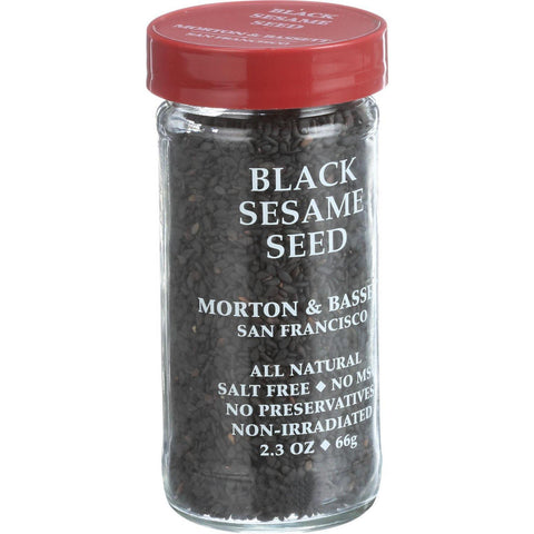 Morton And Bassett Seasoning - Sesame Seed - Black - 2.3 Oz - Case Of 3