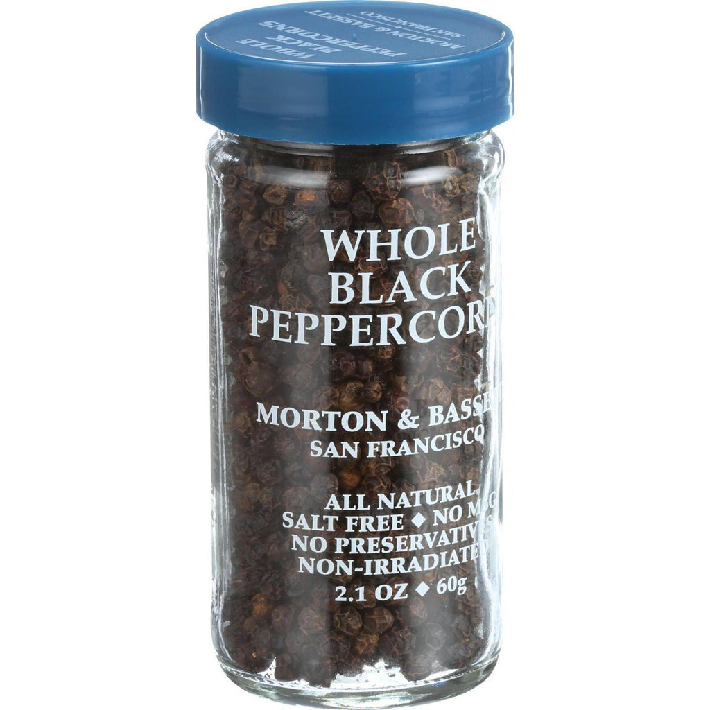 Morton And Bassett Seasoning - Peppercorns - Whole - Black - 2.1 Oz - Case Of 3