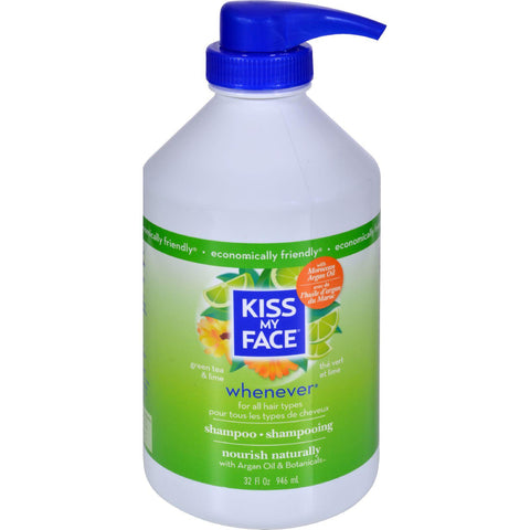 Kiss My Face Whenever Shampoo Green Tea And Lime - 32 Fl Oz