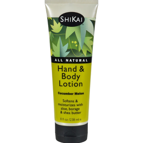 Shikai All Natural Hand And Body Lotion Cucumber Melon - 8 Fl Oz