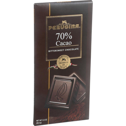 Perugina Chocolate Bar - Dark Chocolate - 60 Percent Cocoa - Bittersweet - 3.5 Oz Bars - Case Of 12