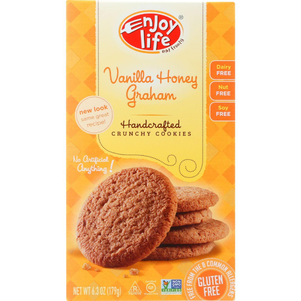 Enjoy Life Cookie - Crunchy - Vanilla Honey Graham - Gluten Free - 6.3 Oz - Case Of 6