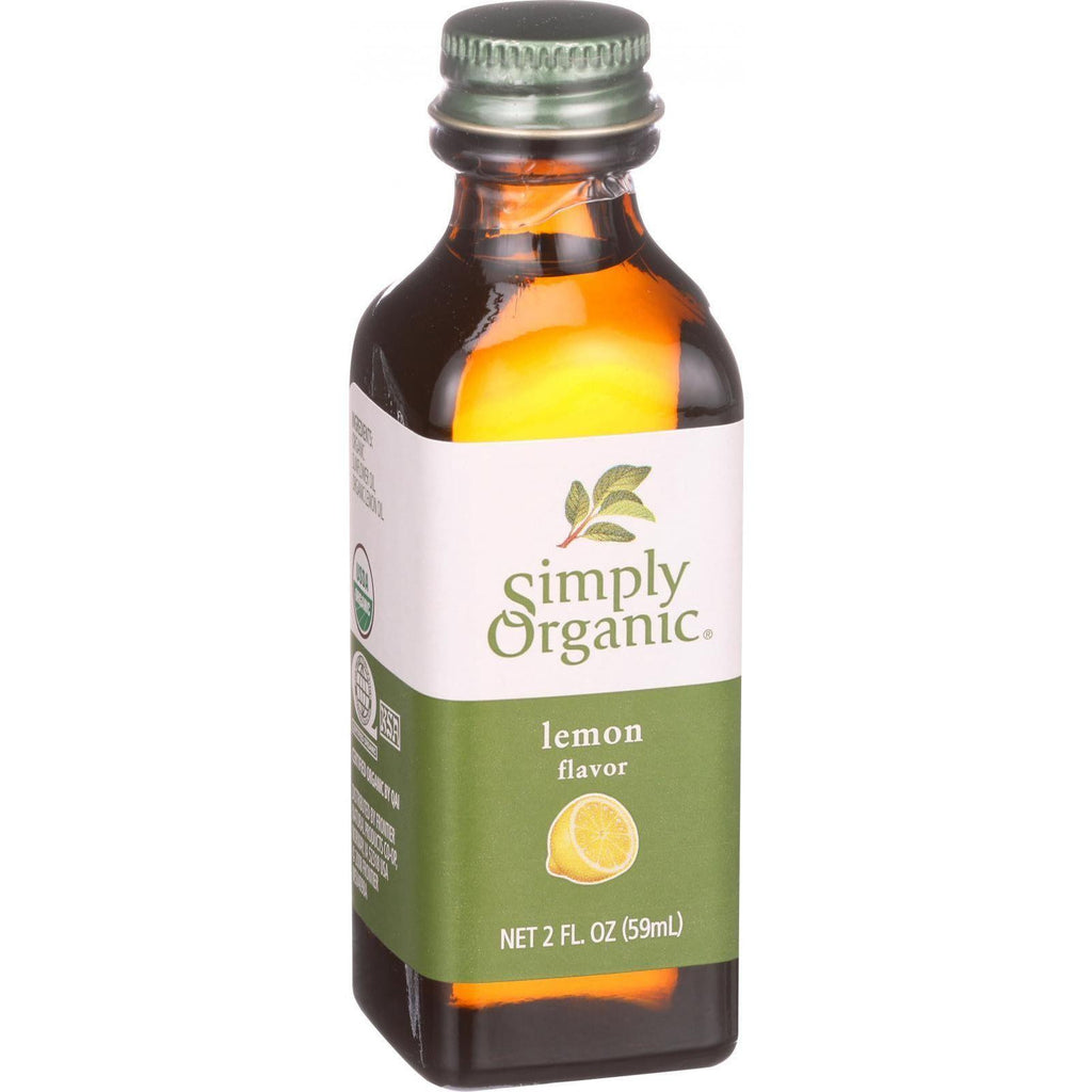 Simply Organic Lemon Flavor - Organic - 2 Oz