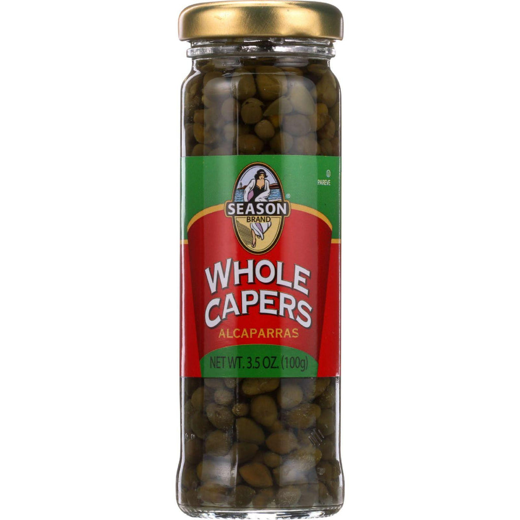 Season Brand Capers - Whole - Non Pariels - 3.5 Oz - Case Of 6