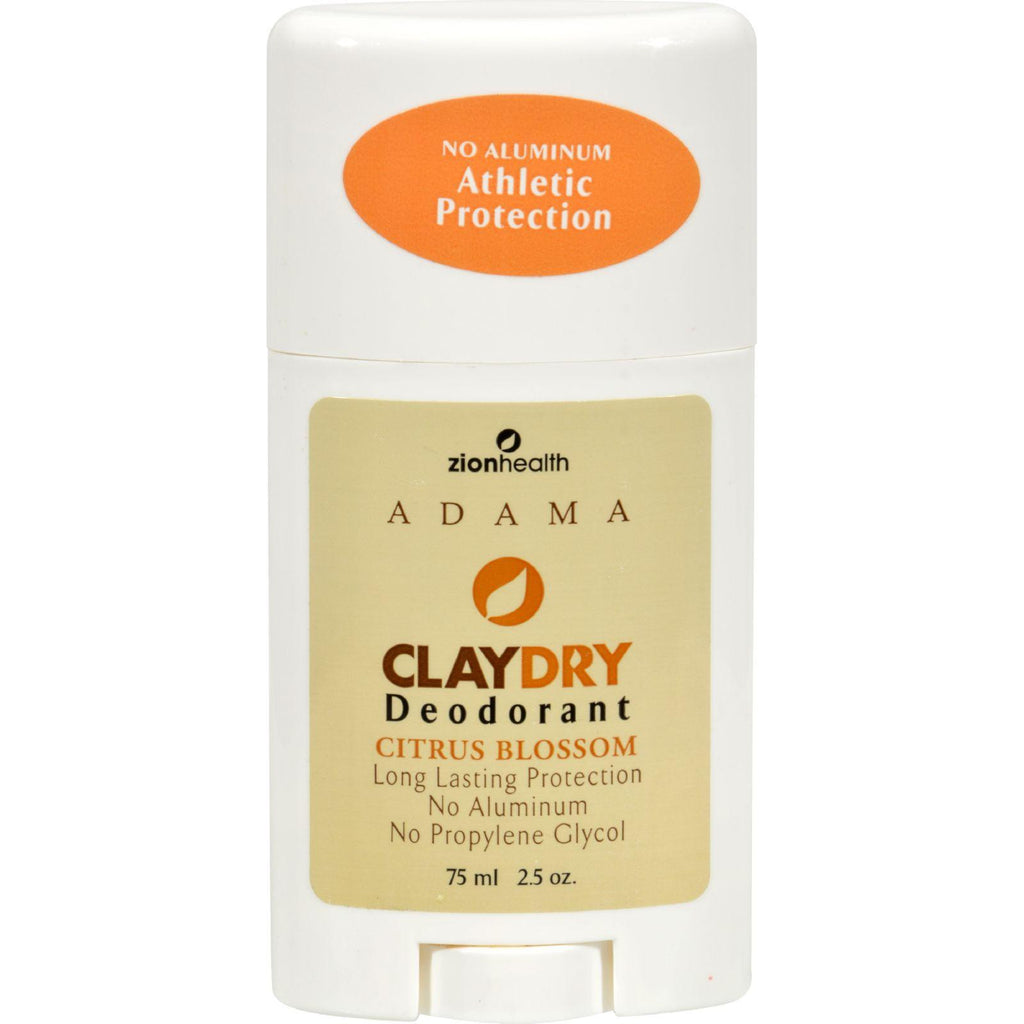 Zion Health Adama Minerals Clay Deodorant Citrus Blossom - 2.5 Oz