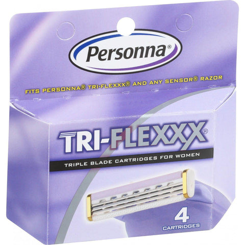 Personna Tri Flexxx Triple Blade Cartridges - Womens - 4 Count