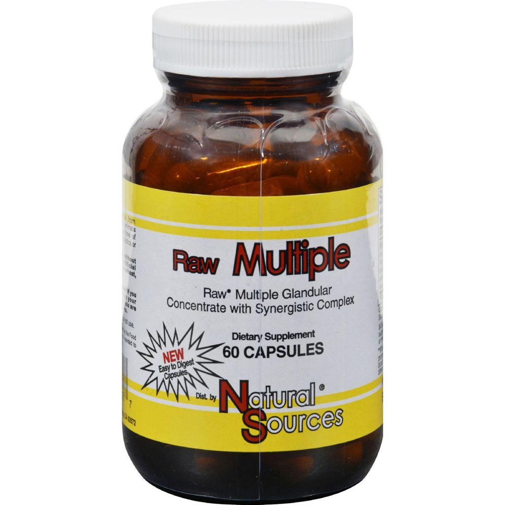 Natural Sources Raw Multiple - 60 Capsules