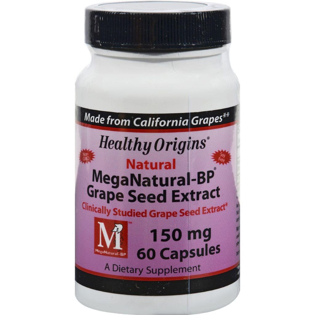 Healthy Origins Mega Natural-bp Grape Seed Extract - 150 Mg - 60 Capsules