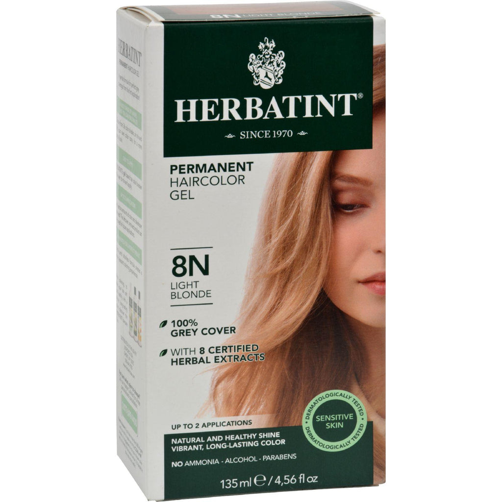 Herbatint Permanent Herbal Haircolour Gel 8n Light Blonde - 135 Ml