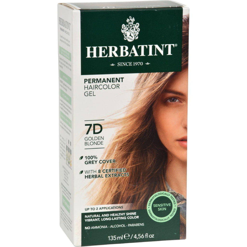 Herbatint Permanent Herbal Haircolour Gel 7d Golden Blonde - 135 Ml