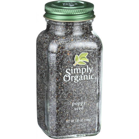 Simply Organic Poppy Seed - Organic - Whole - 3.81 Oz