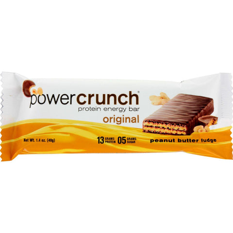 Power Crunch Bar - Peanut Butter Fudge - Case Of 12 - 1.4 Oz