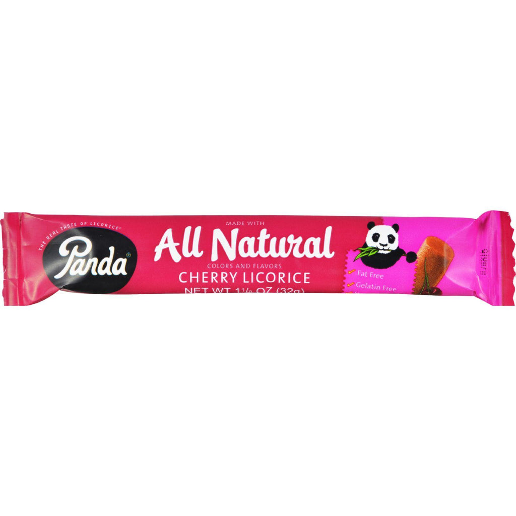 Panda Licorice Bars - Cherry - Case Of 36 - 1.1 Oz