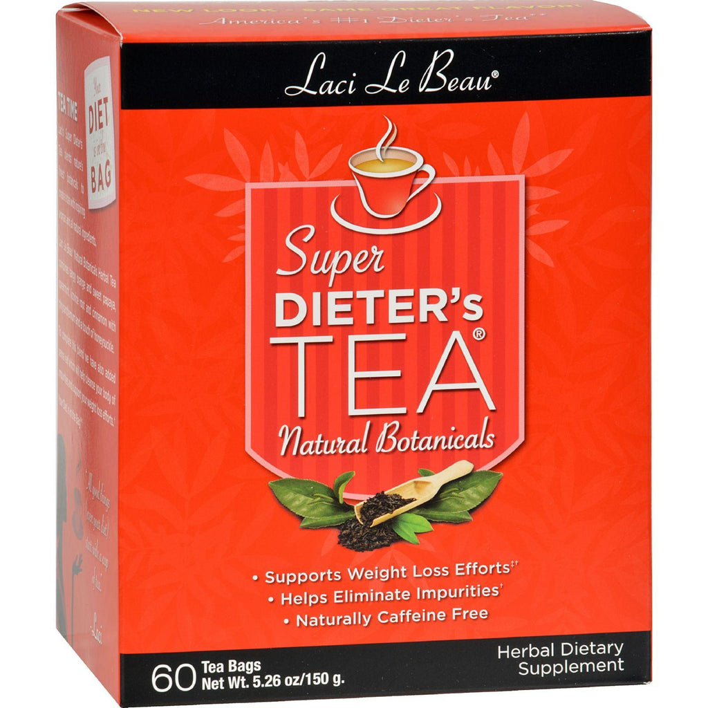 Laci Le Beau Super Dieter's Tea All Natural Botanicals - 60 Tea Bags