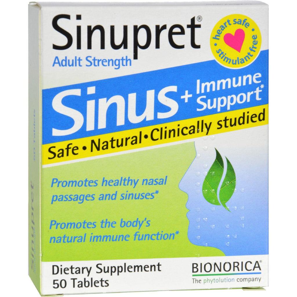 Sinupret Bionorica Sinus Immune Support Adult Strength - 50 Tablets