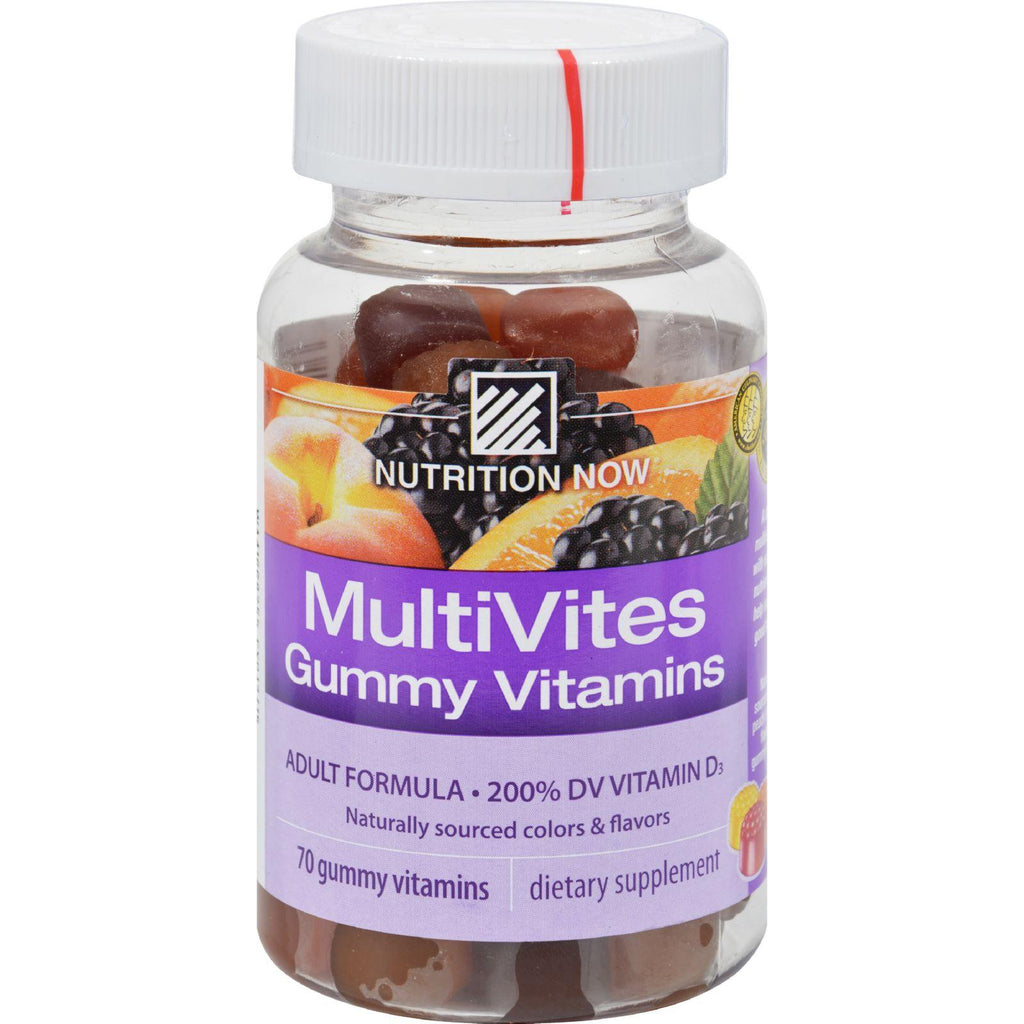 Nutrition Now Multi Vites Gummy Vitamins Fruit - 70 Gummies