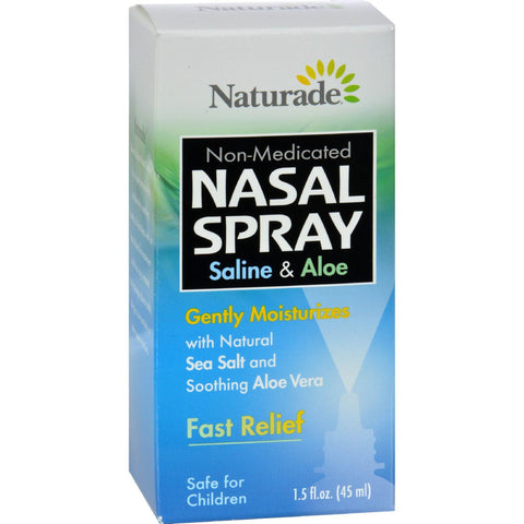 Naturade Nasal Spray Saline And Aloe - 1.5 Fl Oz