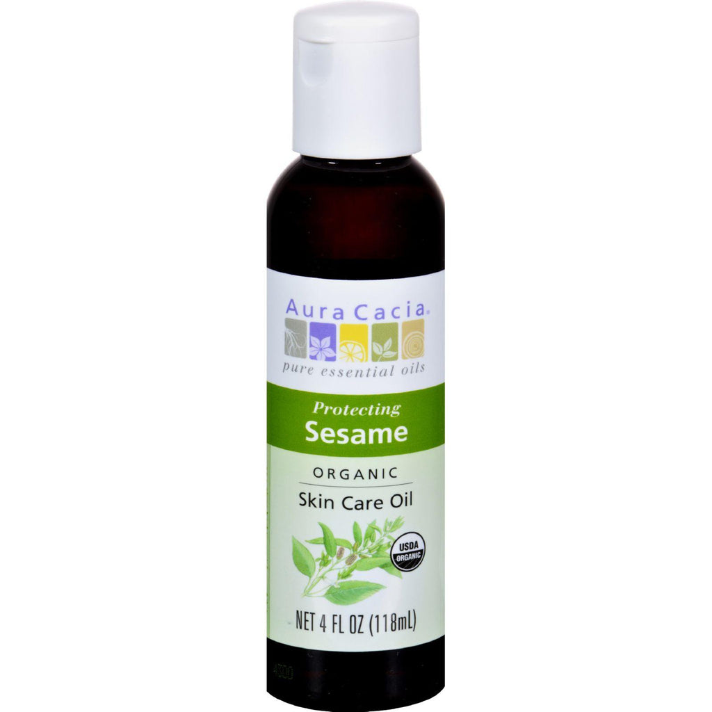 Aura Cacia Organic Aromatherapy Sesame Oil - 4 Fl Oz