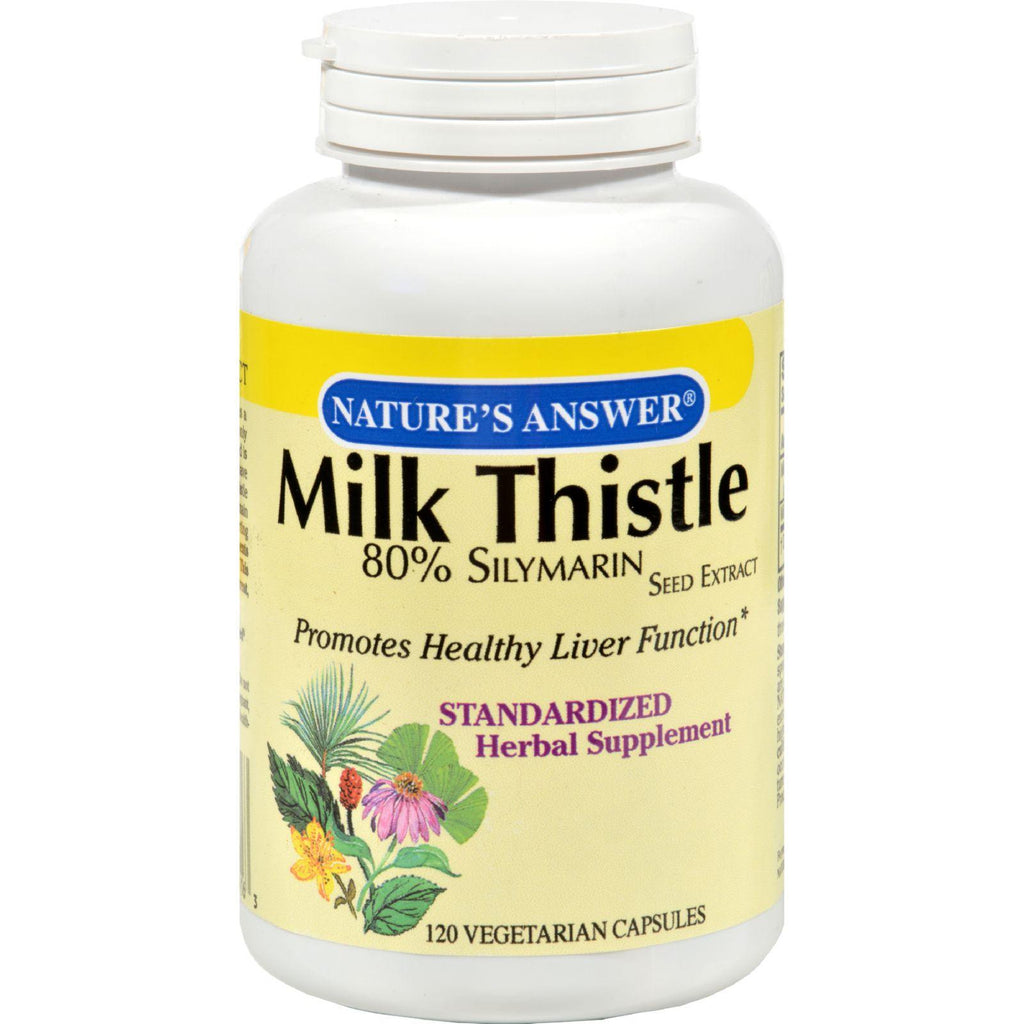 Nature's Answer Milk Thistle Seed Extract - 120 Vegetarian Capsules