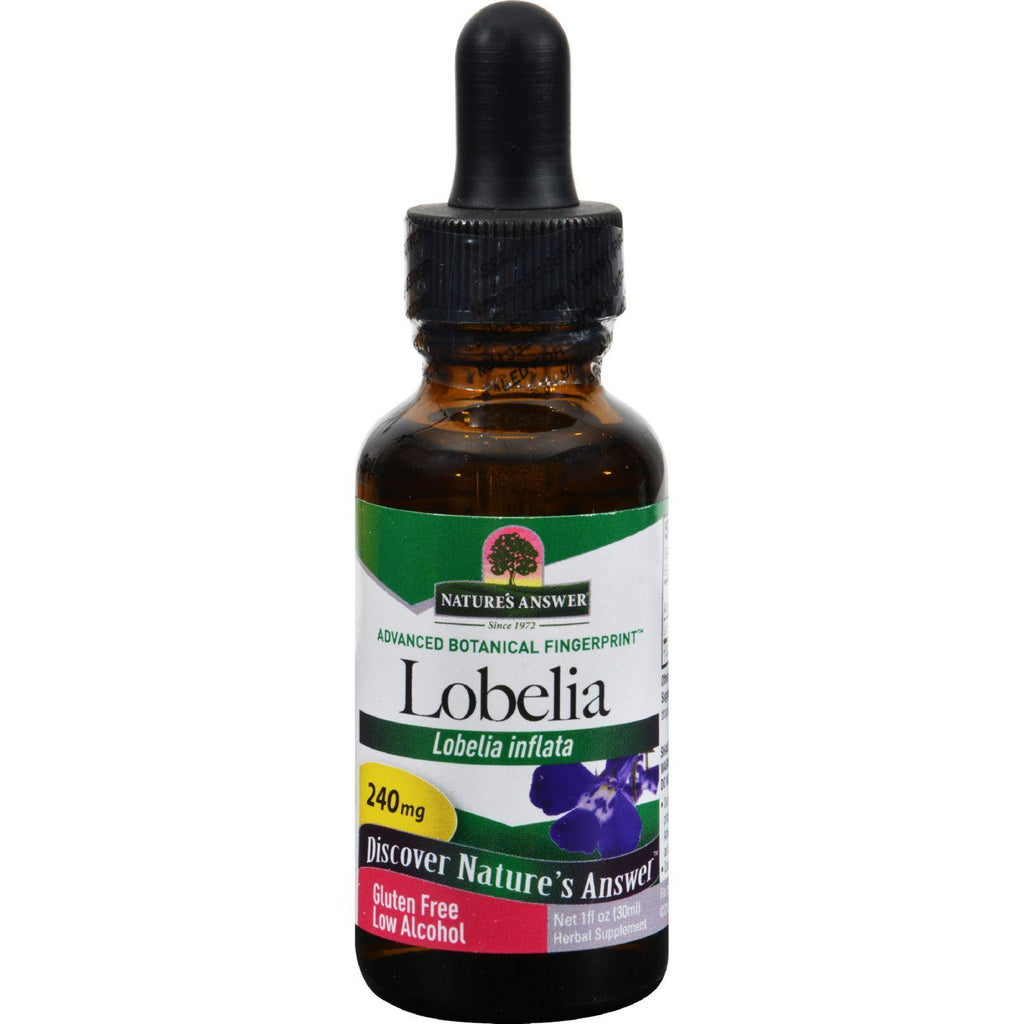 Nature's Answer Lobelia Herb Organic Alcohol - 1 Oz