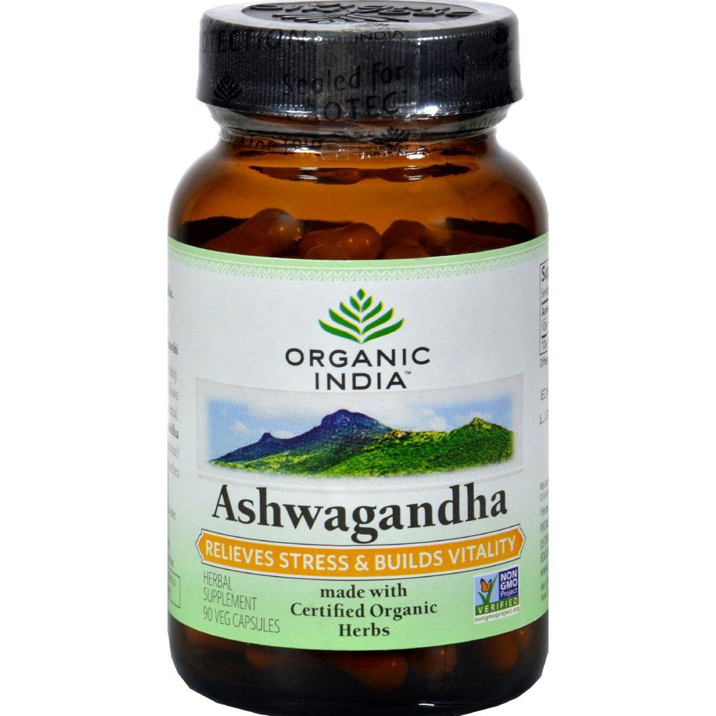 Organic India Ashwagandha - 90 Vegetarian Capsules