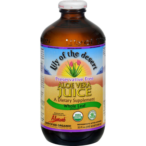 Lily Of The Desert Organic Aloe Vera Juice Whole Leaf - 32 Fl Oz