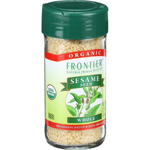 Frontier Herb Sesame Seeds - Organic - Whole - Hulled - 2.32 Oz