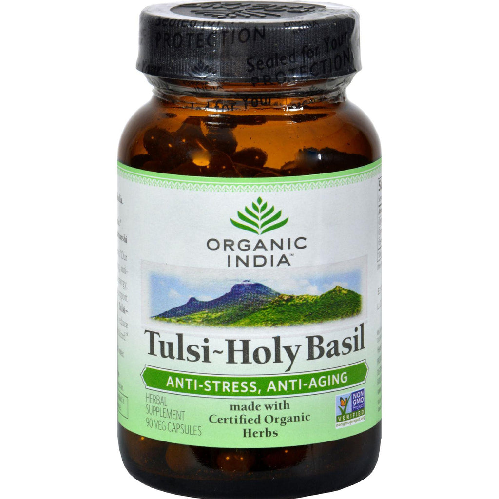 Organic India Tulsi Holy Basil - 90 Vegetarian Capsules