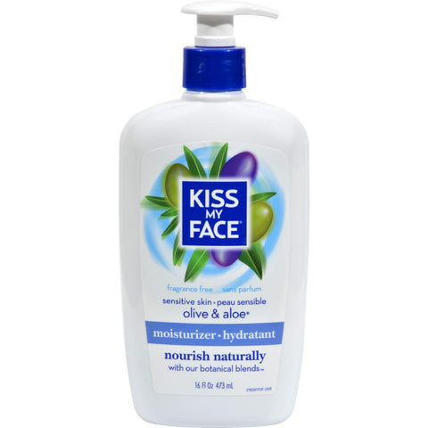 Kiss My Face Ultra Moisturizer Olive And Aloe Fragrance Free - 16 Fl Oz