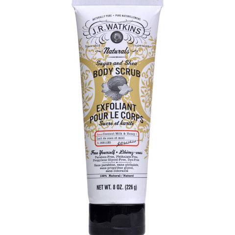 J.r. Watkins Coconut Sugar And Shea Body Scrub - 8 Oz