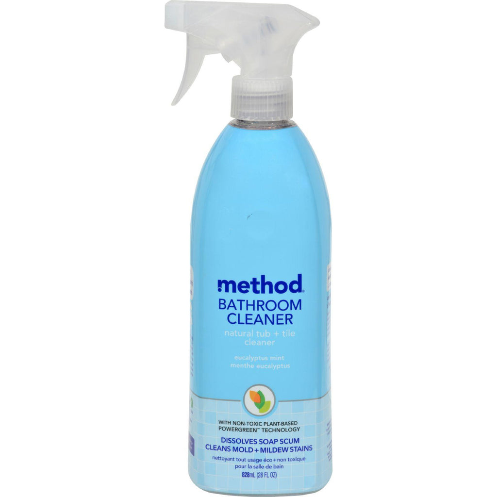 Method Products Tub And Tile Spray - Eucalyptus - 28 Oz - Case Of 8