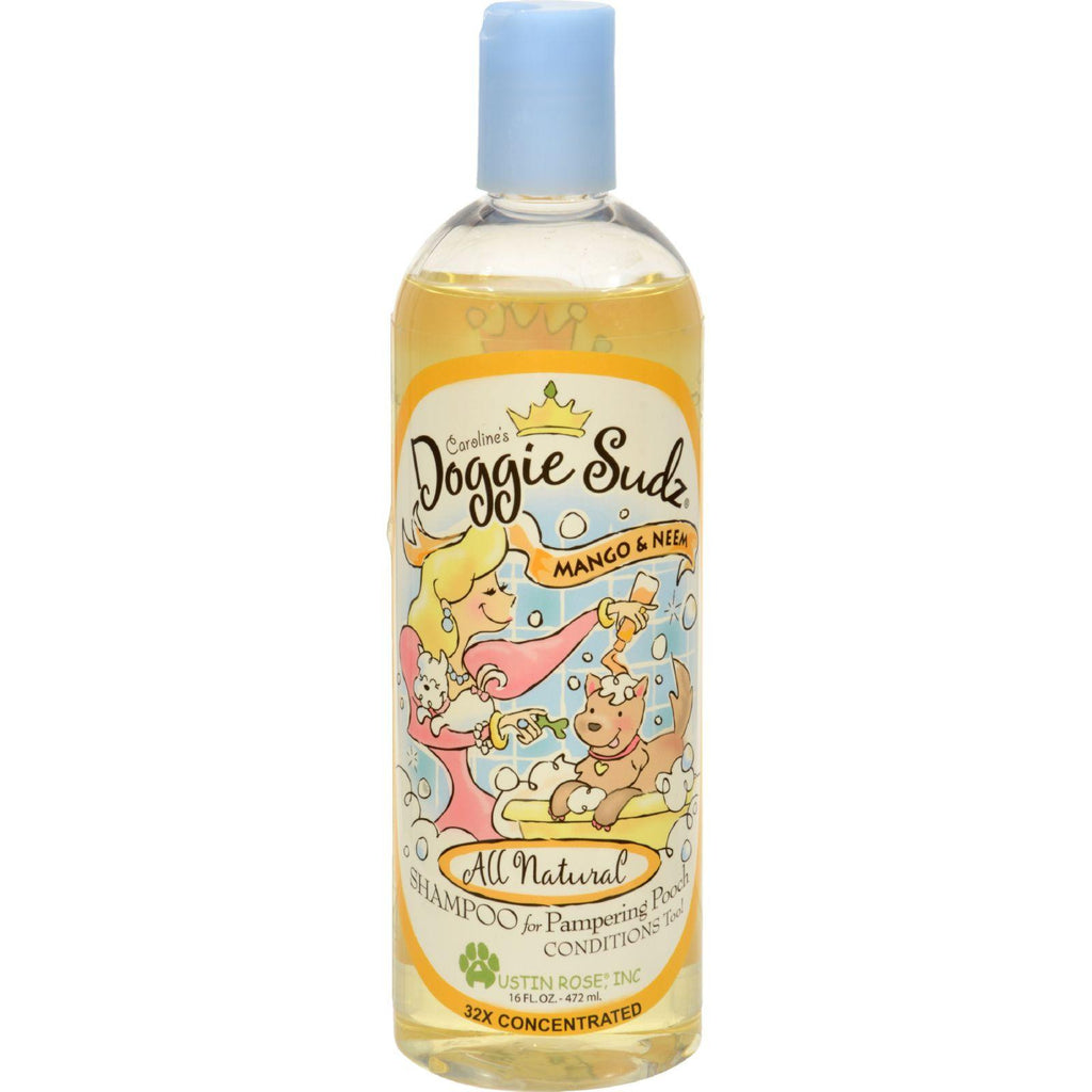 Austin Rose Caroline's Doggie Sudz Shampoo For Pampering Pooch - Mango And Neem - 16 Oz